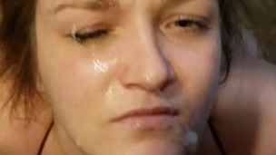 Marlee Is Used For An Uncomfortable Facial On The Couch