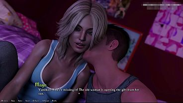 Being a DIK[v0.7] | Perfect body blonde teen fucks a big cock and gets a lot of cum on her pretty face | Hottest highlights | Part #37